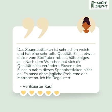 Spannbettlaken, weiß Grünspecht