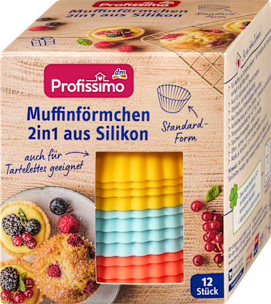 Muffinförmchen 2in1  Silikon Profissimo
