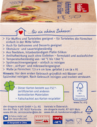 Muffinförmchen 2in1  Silikon Profissimo