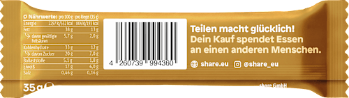 Nussriegel mit Karamell & Meersalz share
