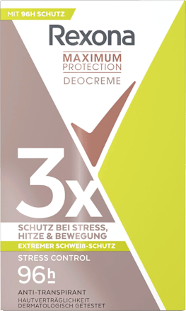 Antitranspirant Deocreme Maximum Protection Stress Control Rexona