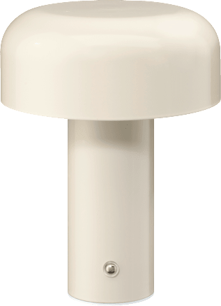 Tischlampe aus Metall, beige, dimmbar (20 cm) dm home