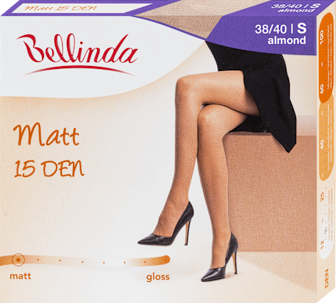punčochové kalhoty MATT, velikost 40 almond Bellinda