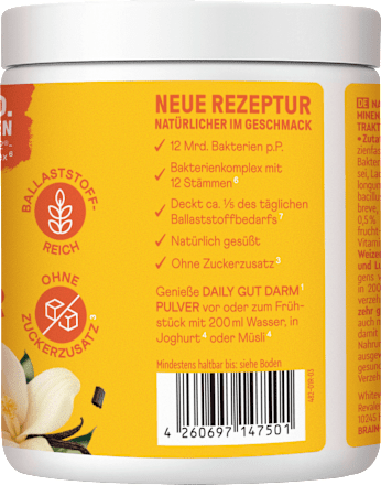 Daily Gut Darm Pulver Vanille BRAINEFFECT