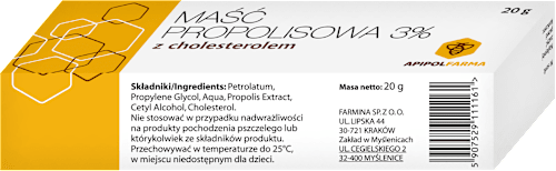 Maść propolisowa 3% z cholesterolem farmina