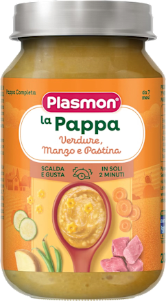 La Pappa verdure manzo e pastina Plasmon