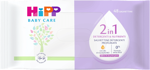 Salviette detergenti nutrienti 2in1 HiPP