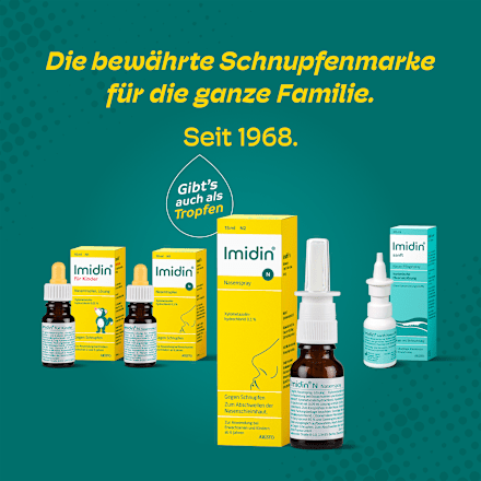 Imidin N Nasenspray, 1 mg/ml Xylometazolinhydrochlorid Nasenspray, Lösung ARISTO