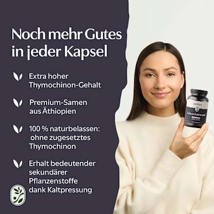 Schwarzkümmelöl ungefiltert extra aktiv Kapseln 60 St nedura