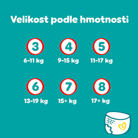 plenkové kalhotky, velikost 8 Pampers active baby