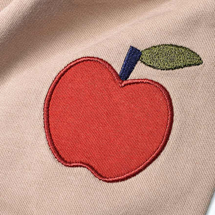 Jogginghose mit Apfel-Applikation, beige, Gr. 74 ALANA