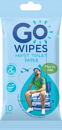 Vlhčený toaletný papier Procto Care GO WIPES