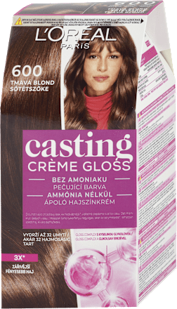 Farba na vlasy - 600 tmavá blond L'ORÉAL PARiS casting CRÈME GLOSS