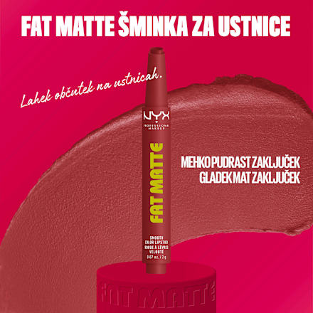 Šminka Fat Matte, 09 Mauve Cloud NYX PROFESSIONAL MAKEUP