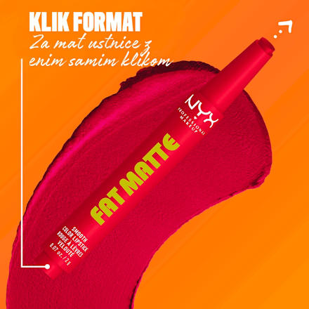 Šminka Fat Matte, 15 Fuzzy Flame NYX PROFESSIONAL MAKEUP