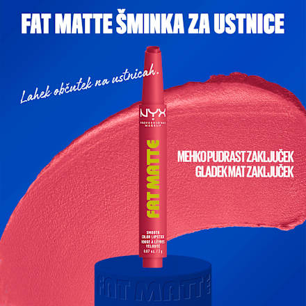 Šminka Fat Matte, 11 Pink Puff NYX PROFESSIONAL MAKEUP