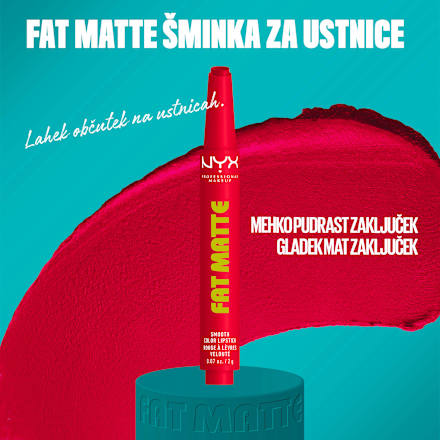 Šminka Fat Matte, 15 Fuzzy Flame NYX PROFESSIONAL MAKEUP