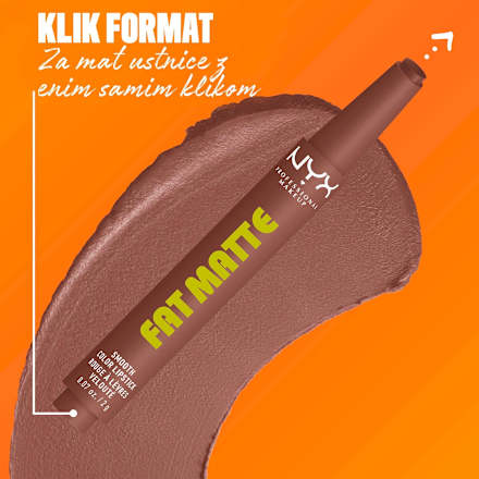Šminka Fat Matte, 08 Toasty Taupe NYX PROFESSIONAL MAKEUP