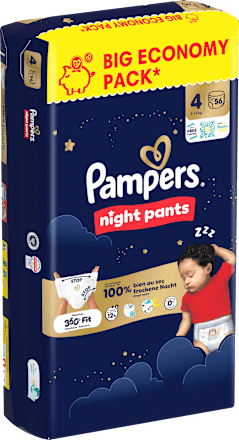 Baby Pants night Gr. 4 (9-15 kg) Big Economy Pack Pampers night pants