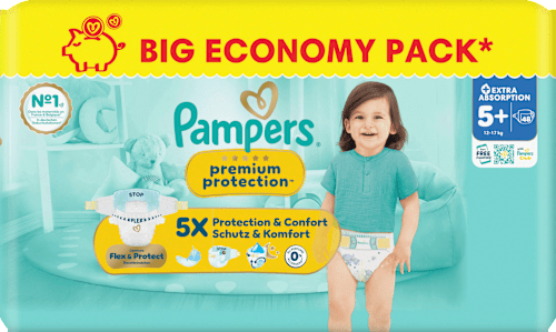 Windeln Gr. 5+ (12-17 kg) Big Economy Pack Pampers premium protection