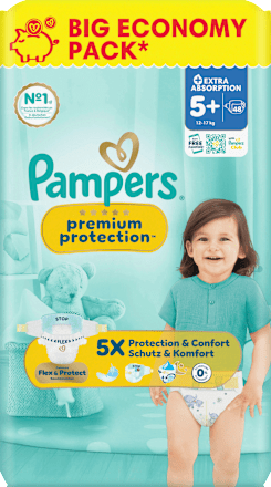 Windeln Gr. 5+ (12-17 kg) Big Economy Pack Pampers premium protection