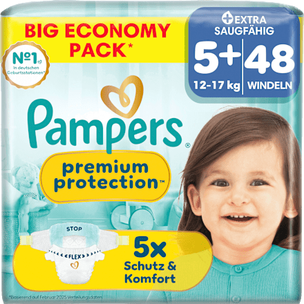 Windeln Gr. 5+ (12-17 kg) Big Economy Pack Pampers premium protection