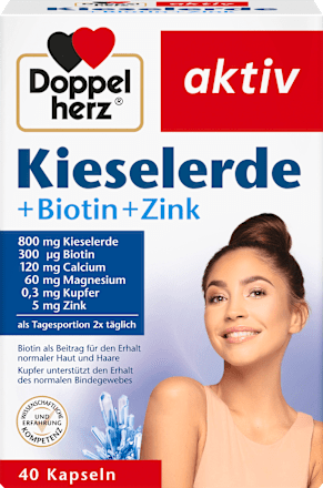 aktiv Kieselerde + Biotin + Zink Kapseln Doppelherz