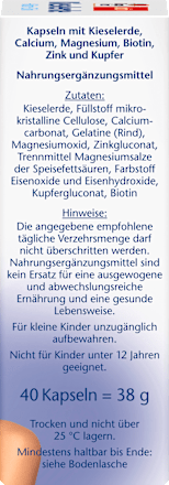 aktiv Kieselerde + Biotin + Zink Kapseln Doppelherz