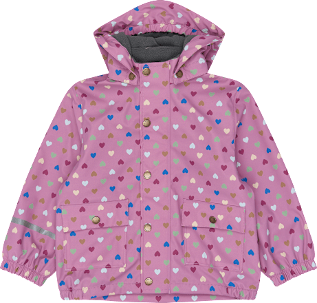 Regenjacke mit Punkte-Muster, lila, Gr. 122/128 Mikk-Line
