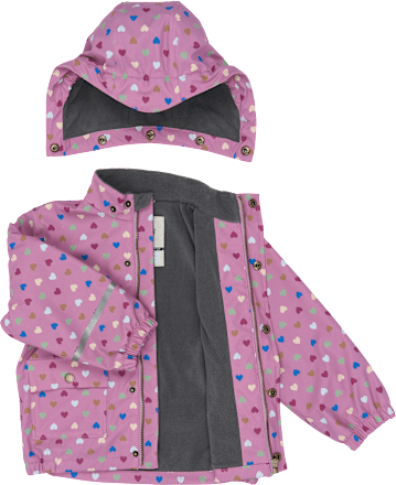 Regenjacke mit Punkte-Muster, lila, Gr. 122/128 Mikk-Line