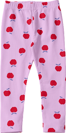 Leggings mit Apfel-Muster, lila, Gr. 116 ALANA