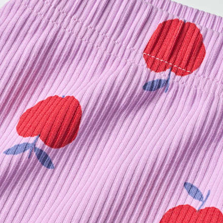 Leggings mit Apfel-Muster, lila, Gr. 110 ALANA