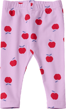 Leggings mit Apfel-Muster, lila, Gr. 74 ALANA