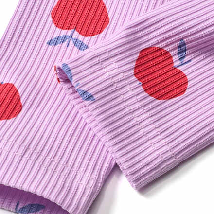 Leggings mit Apfel-Muster, lila, Gr. 74 ALANA
