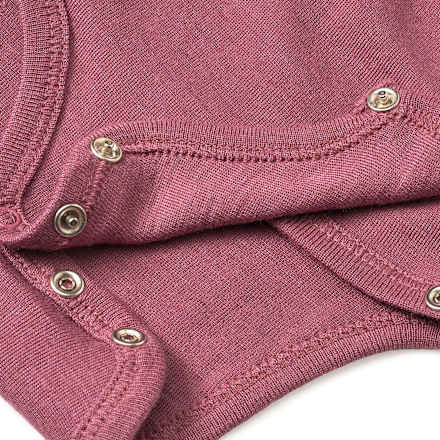 Wickelbody aus Bio-Wolle und Seide, rosa, Gr. 62/68 ALANA
