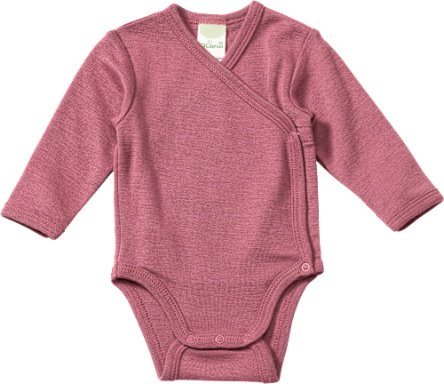 Wickelbody aus Bio-Wolle und Seide, rosa, Gr. 74/80 ALANA