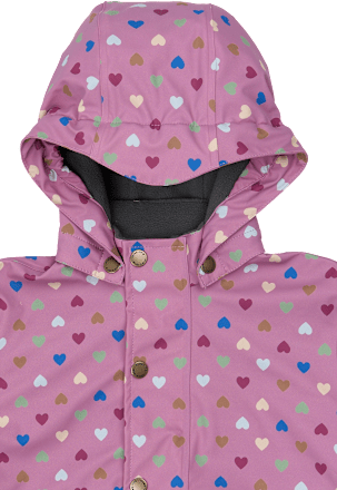 Regenjacke mit Punkte-Muster, lila, Gr. 122/128 Mikk-Line
