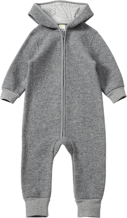 Overall mit Wollwalk, grau, Gr. 86/92 ALANA