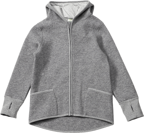 Jacke aus Wollwalk, grau, Gr. 98/104 ALANA