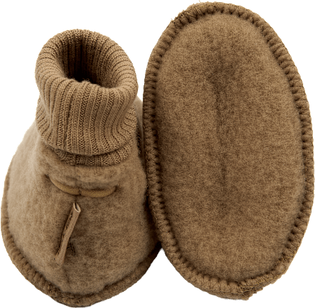 Schuhe mit Merinowolle, gold, Gr. 62/68 Mikk-Line
