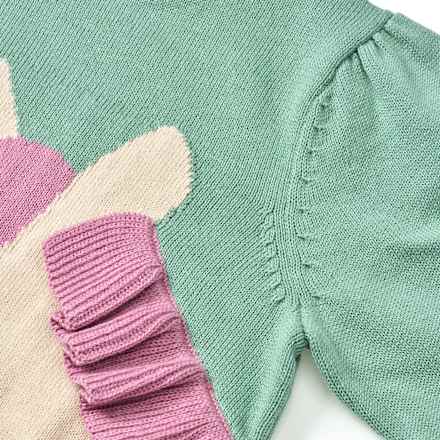 Strickpullover mit Einhorn-Motiv, grün, Gr. 92 ALANA