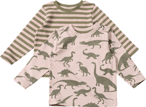 Langarmshirts mit Dino-Muster, grün, Gr. 92 ALANA