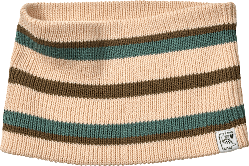 Loop Schal aus Strick, braun & beige & grün ALANA
