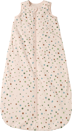 Schlafsack 3 TOG mit Punkte-Muster, beige, 100 cm ALANA