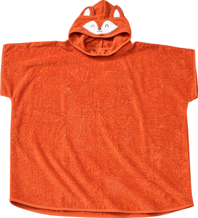 Badeponcho mit Fuchs-Kapuze, orange, Gr. 1 ALANA