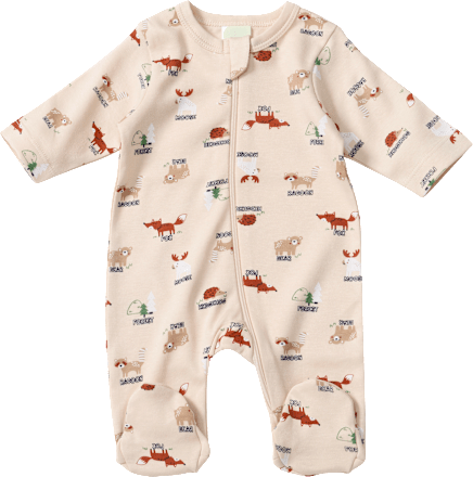 Schlafanzug mit Waldtier-Muster, beige, Gr. 46/48 ALANA