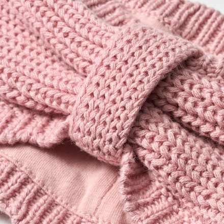 Stirnband aus Strick mit Futter, rosa, Gr. 52/53 ALANA