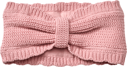 Stirnband aus Strick mit Futter, rosa, Gr. 52/53 ALANA