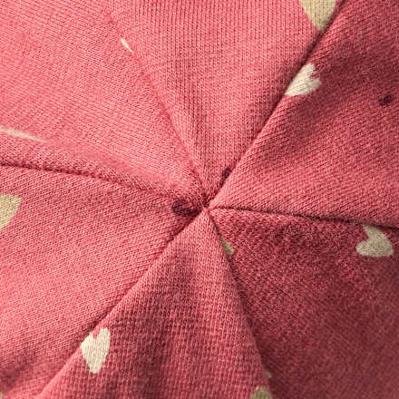 Mütze mit Herz-Muster & Futter, rosa, Gr. 52/53 ALANA