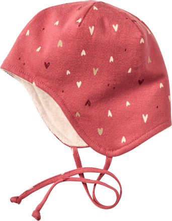 Mütze mit Herz-Muster & Futter, rosa, Gr. 42/43 ALANA